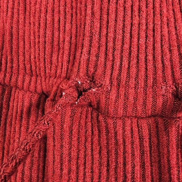 NWT Carbon38 Brushed Ribbed Flare Pants in Rum Wine - Size M - Picture 11 of 12